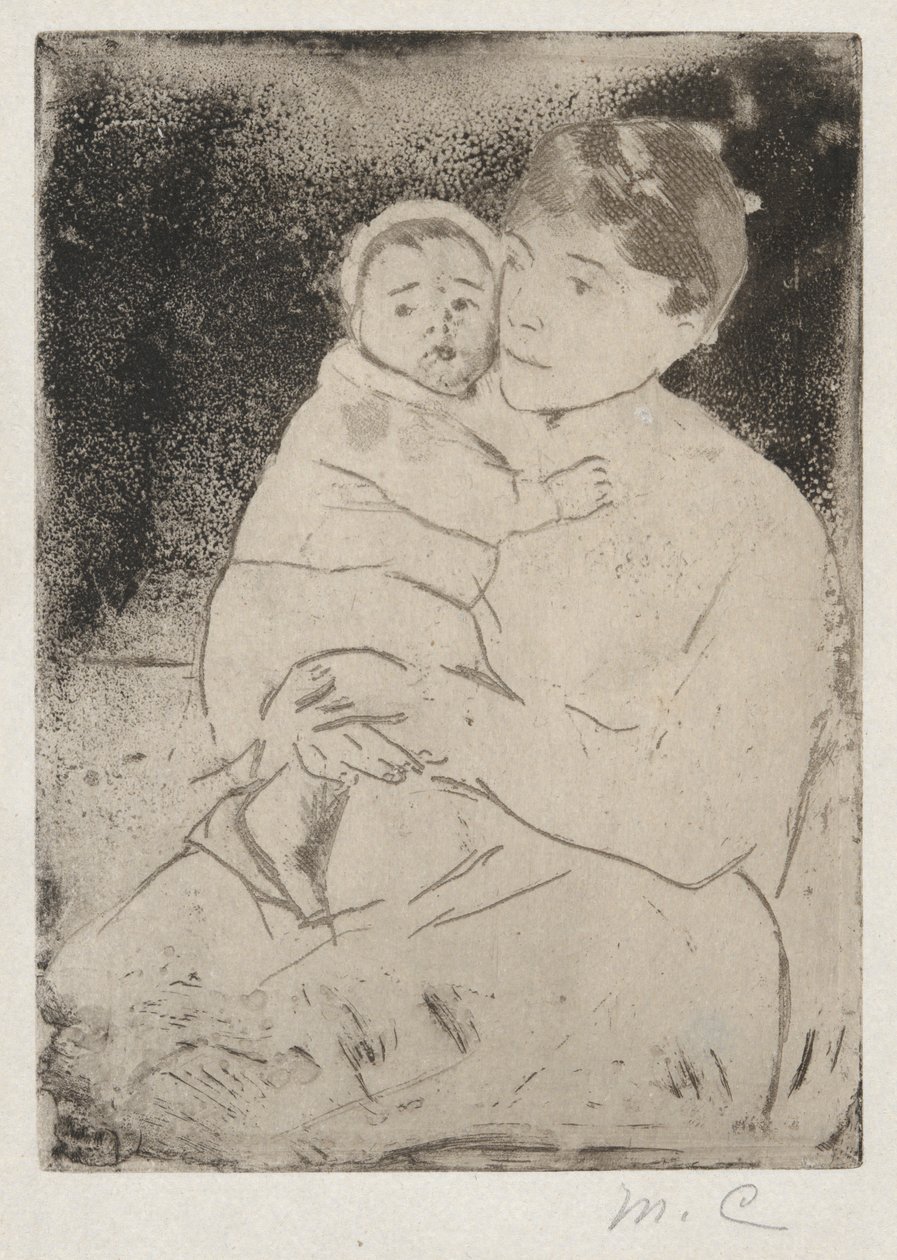 Sjuksköterska och baby Bill (nr 1) av Mary Cassatt