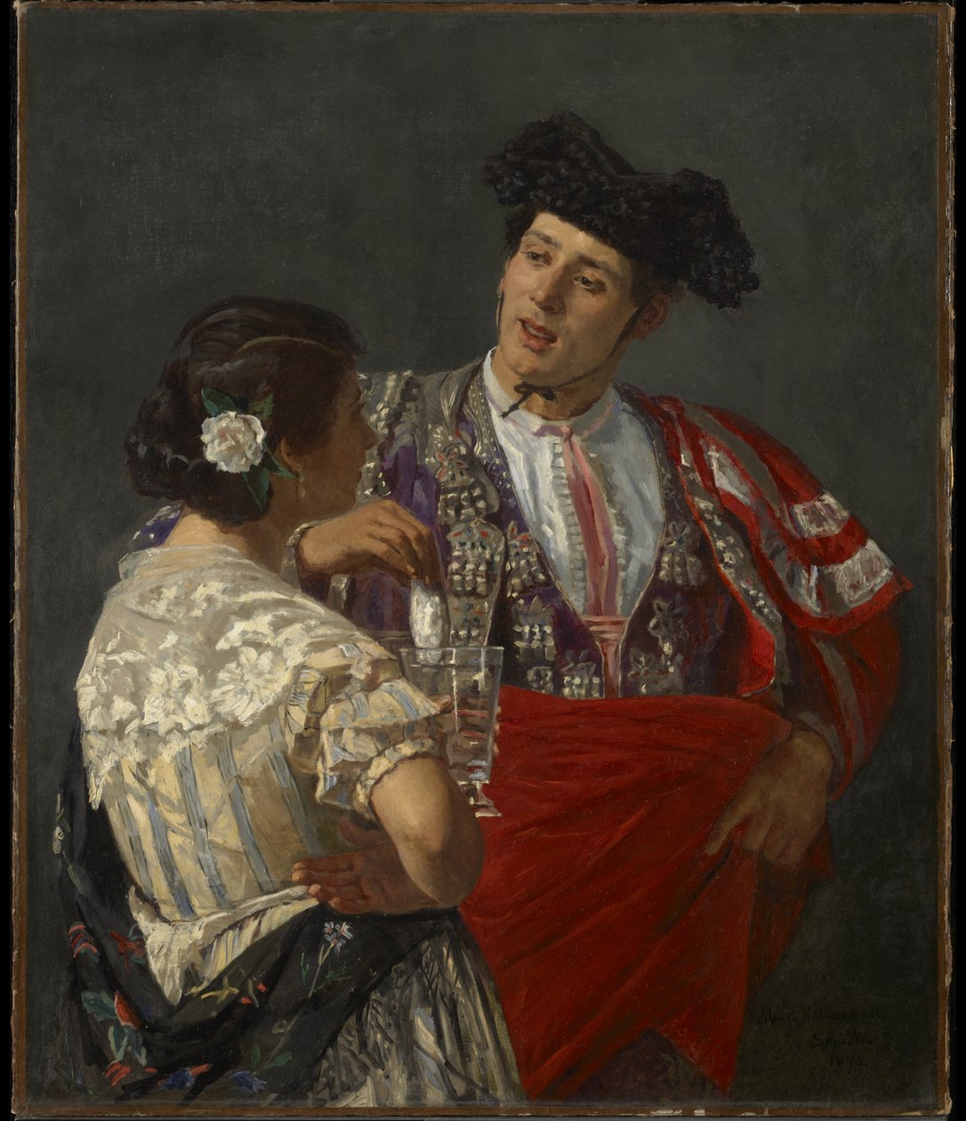 Erbjuder panelen till tjurfäktaren, 1873 av Mary Cassatt