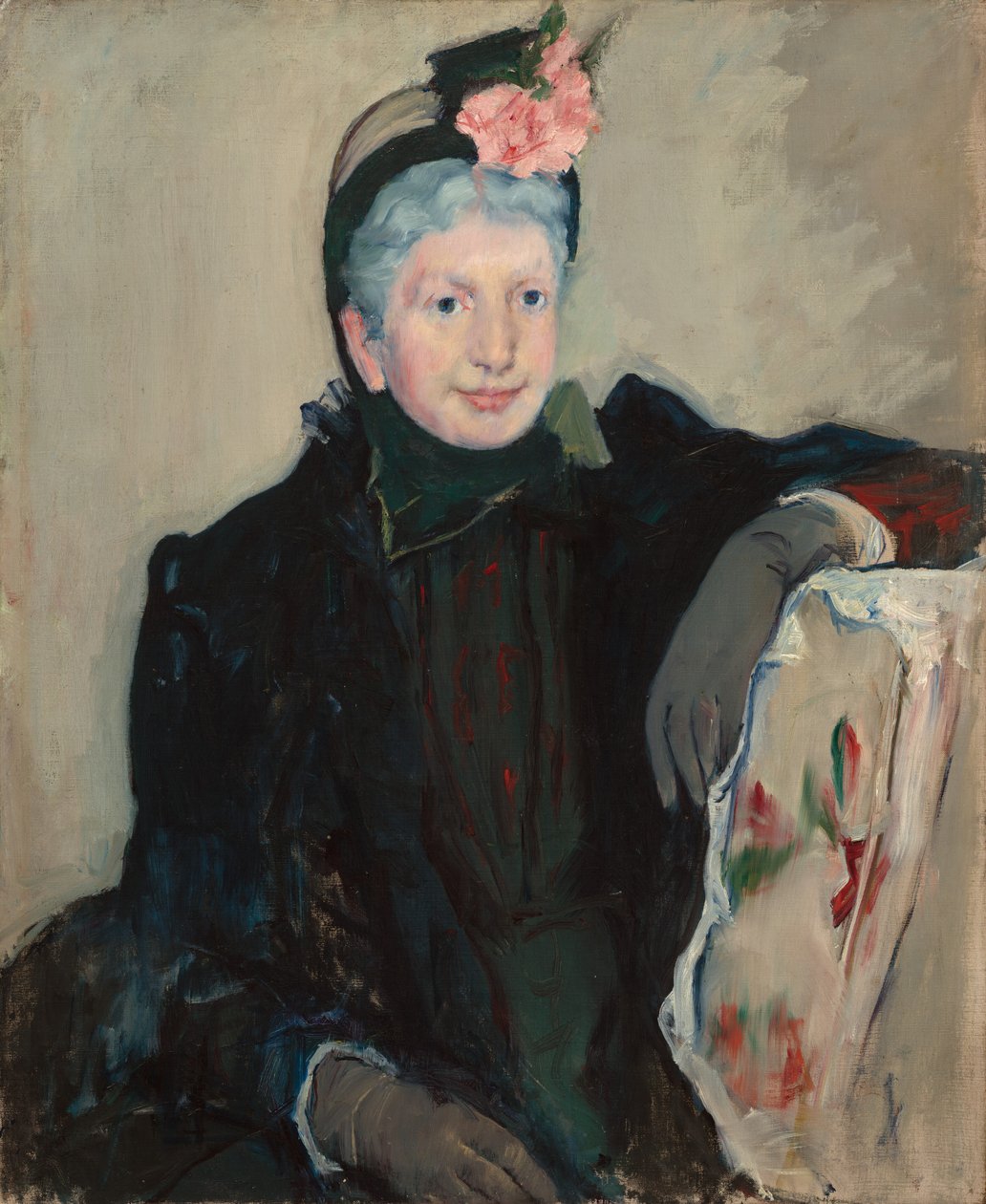Porträtt av en dam av Mary Cassatt