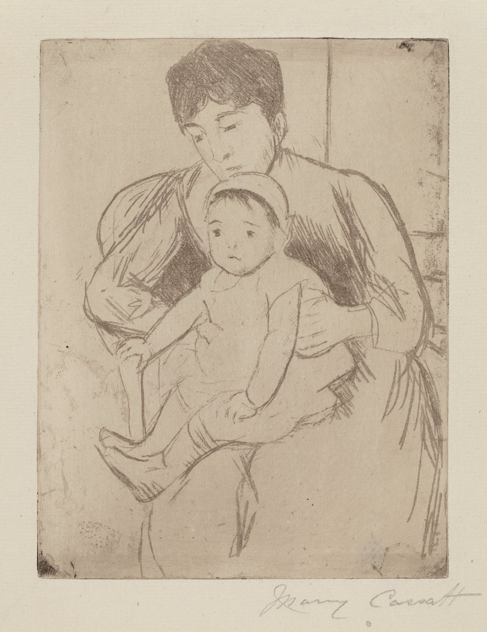 Förbereder räkning för en utflykt, c. 1889. av Mary Cassatt