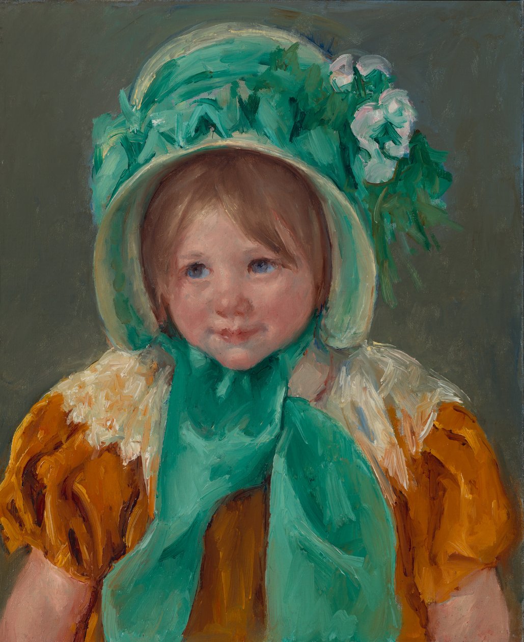 Sara med grön mössa av Mary Cassatt