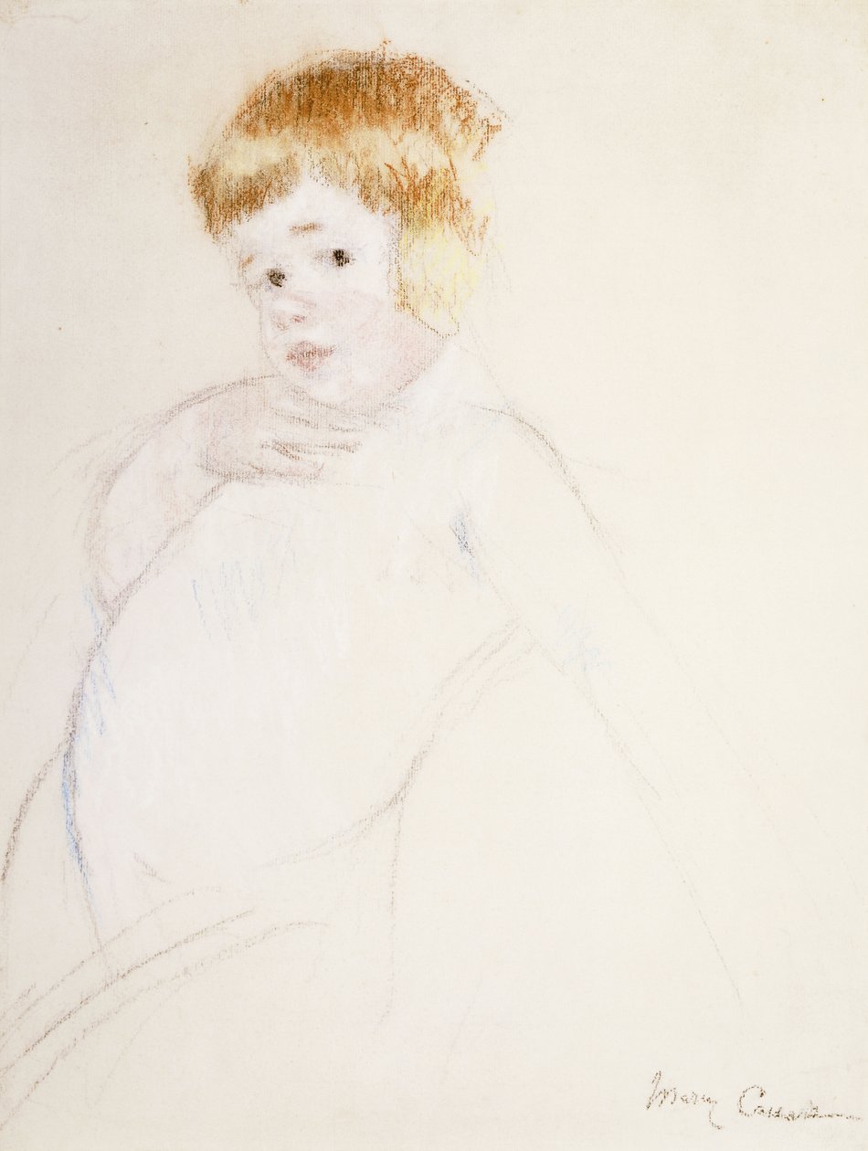 Study for the Baby for The Caress, c.1902 av Mary Cassatt