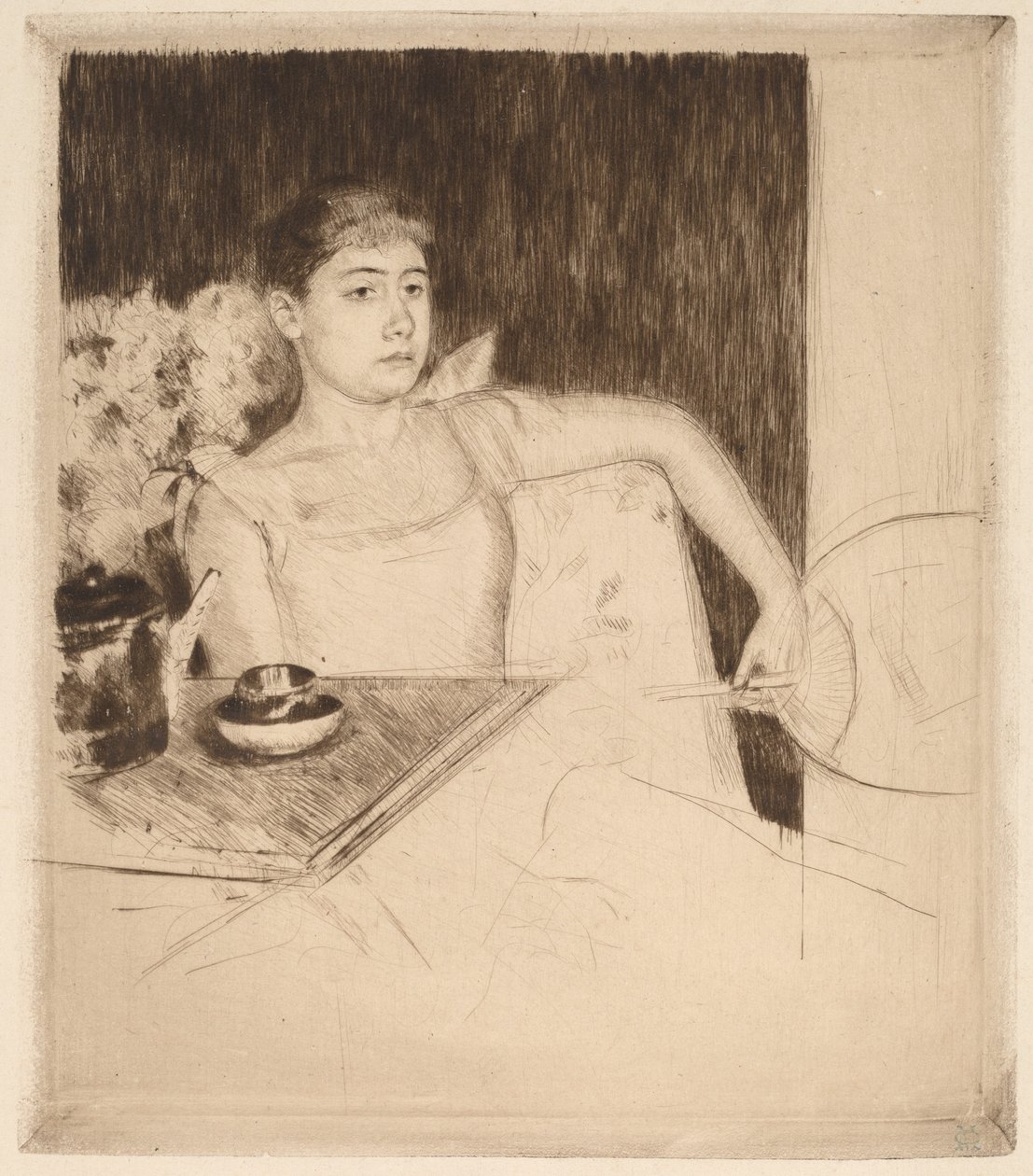 Te av Mary Cassatt