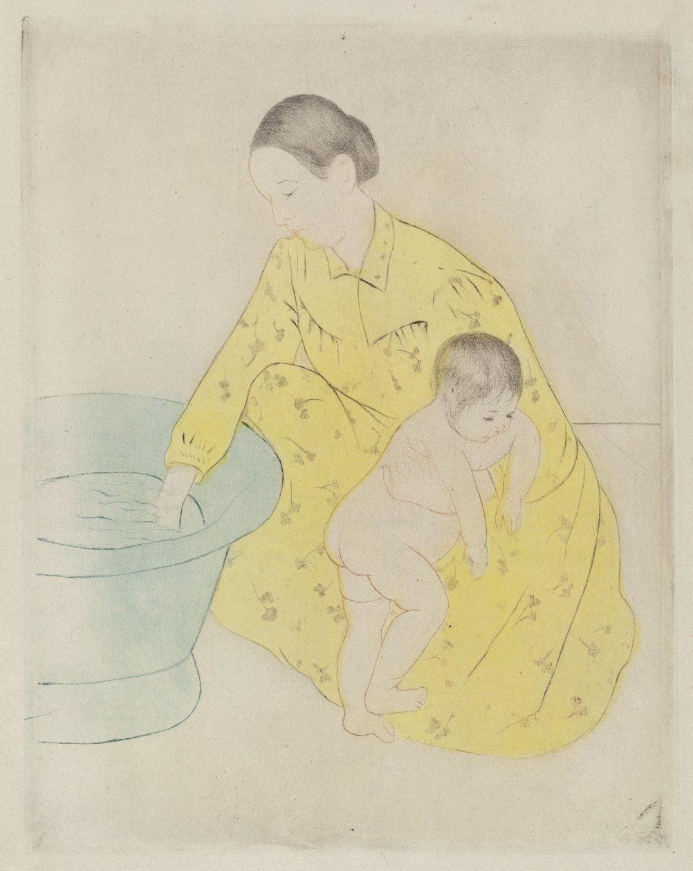 Badet, 1890-1891. av Mary Cassatt
