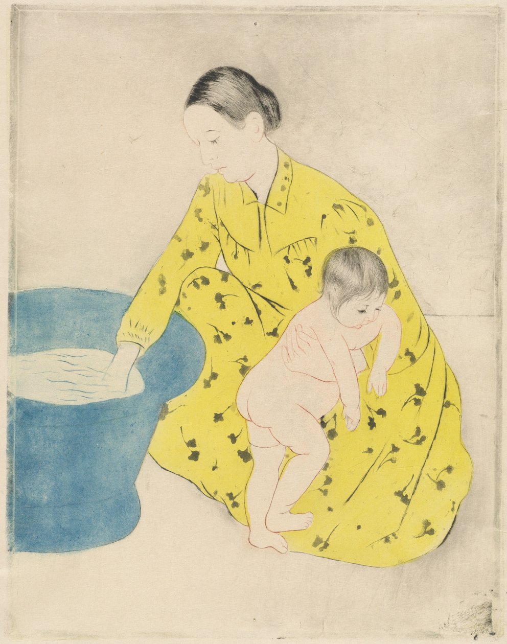 Badet, 1890-1891. av Mary Cassatt