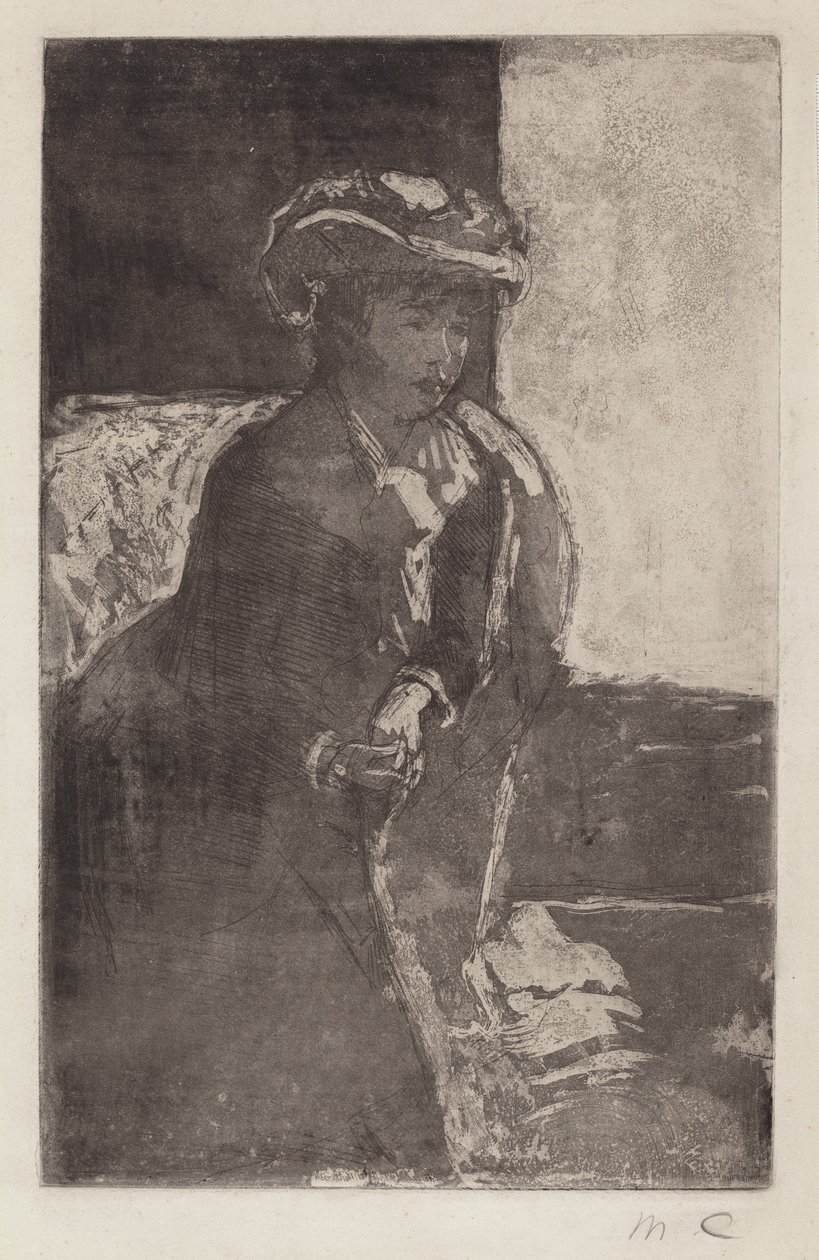 Hörn av soffan nr 3, c. 1879. av Mary Cassatt