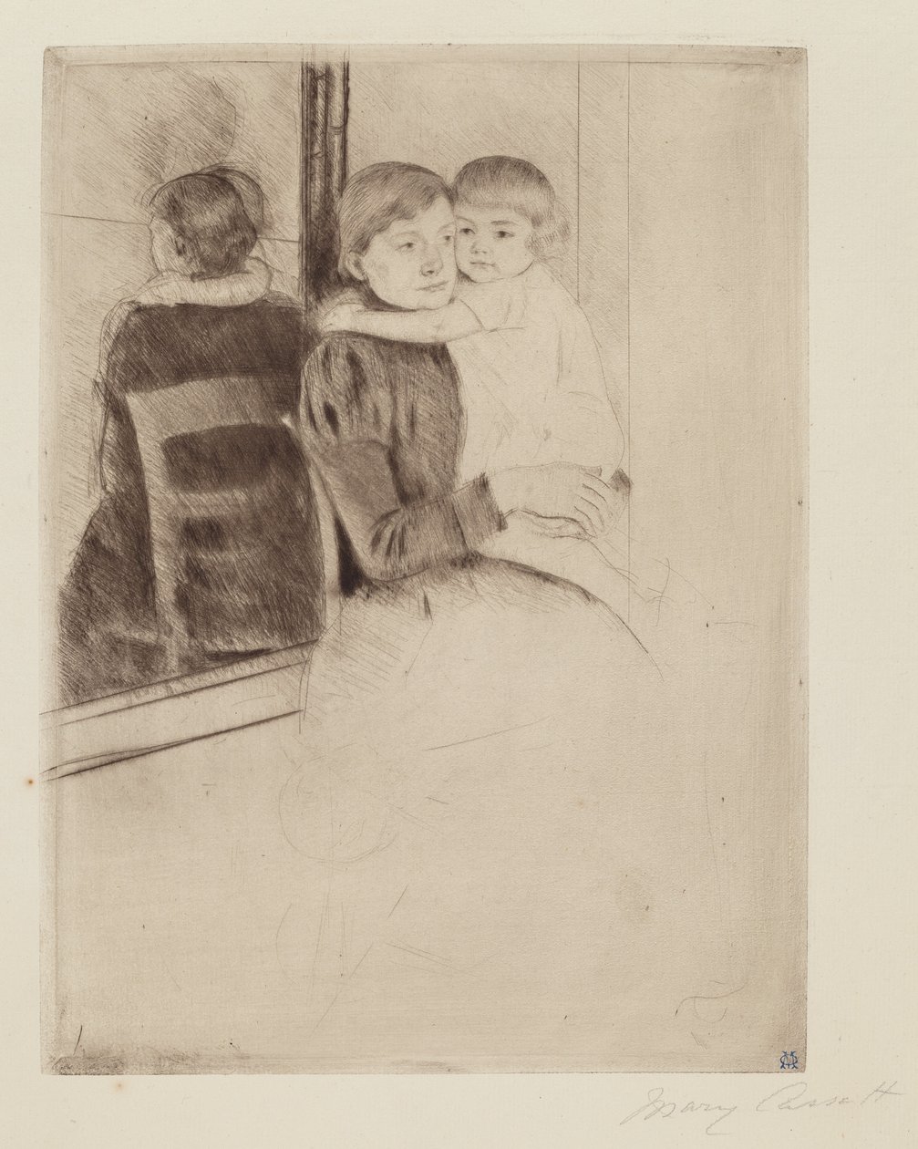 Spegeln av Mary Cassatt