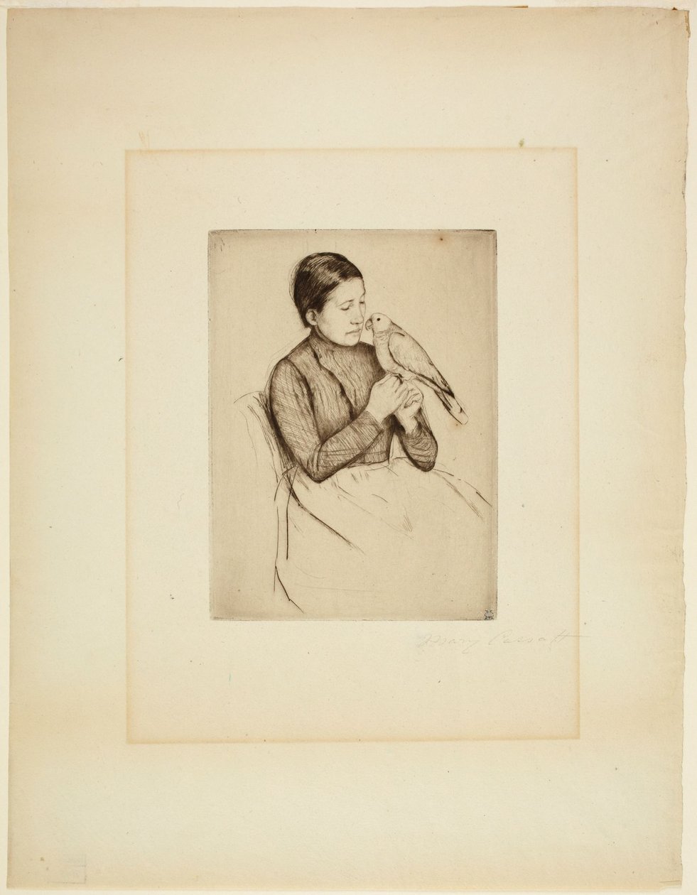 Papegojan av Mary Cassatt