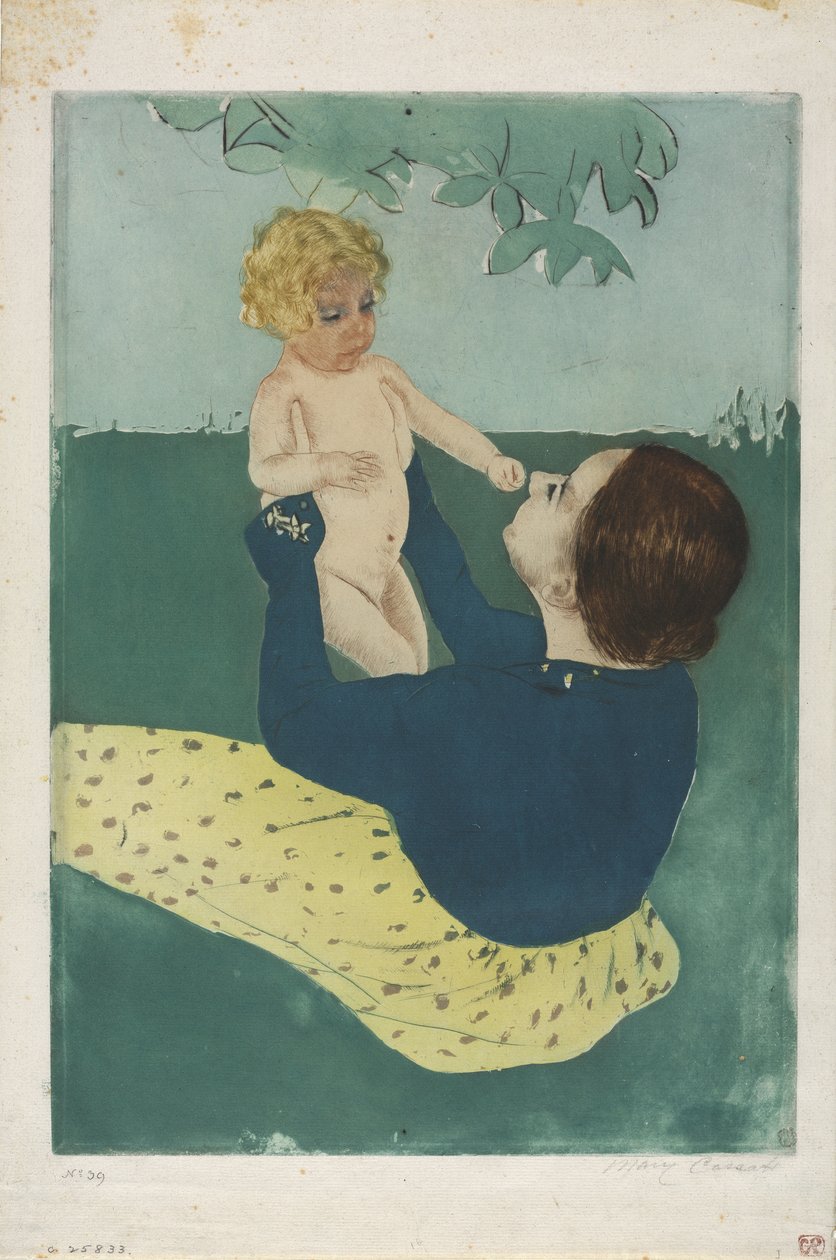 Under hästkastanjeträdet, 1896-97 av Mary Cassatt