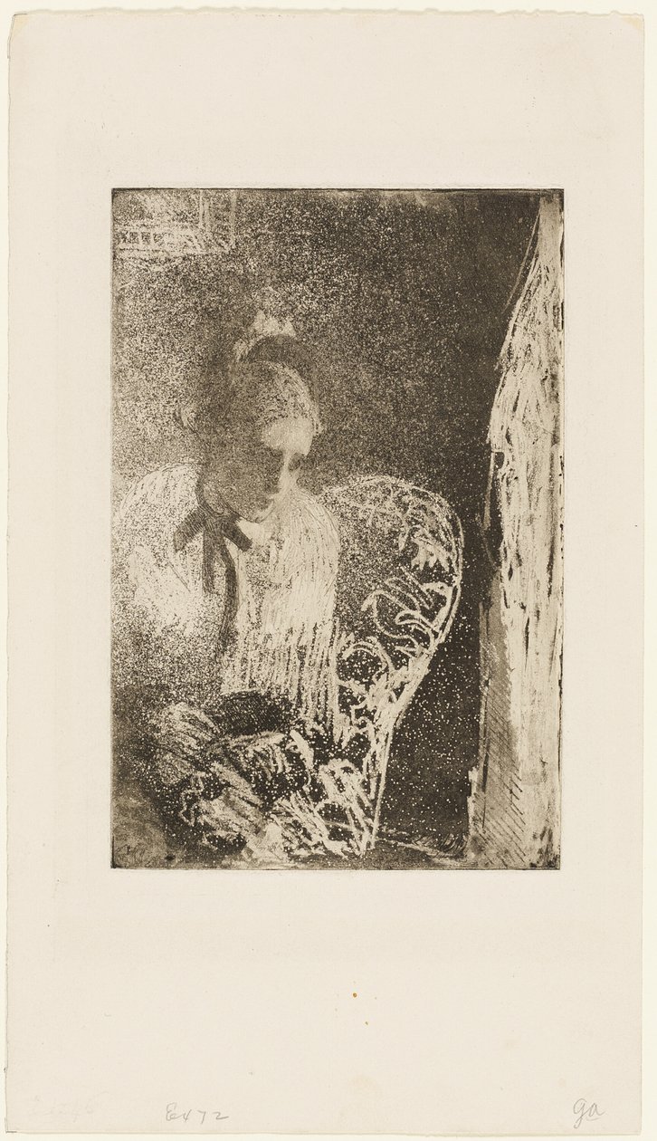 Väntar av Mary Cassatt