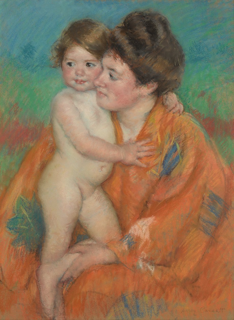 Kvinna med baby av Mary Cassatt