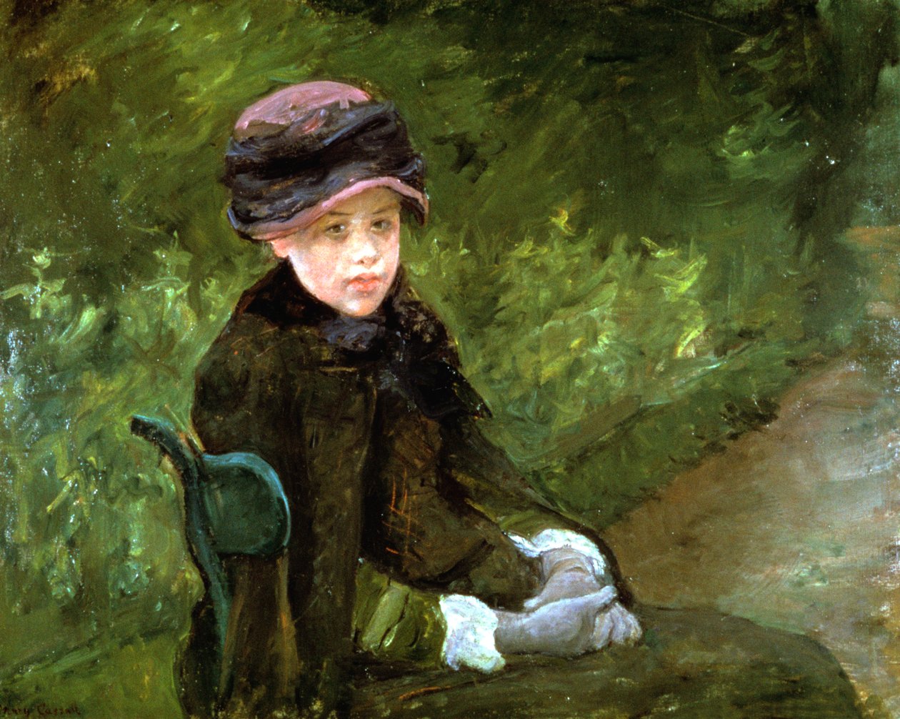Ung dam i parken, c1880 av Mary Cassatt