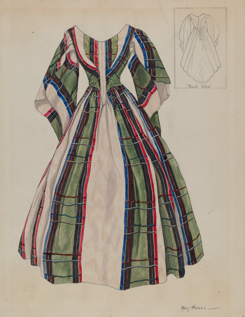 Klänning, c. 1937. av Mary E Humes