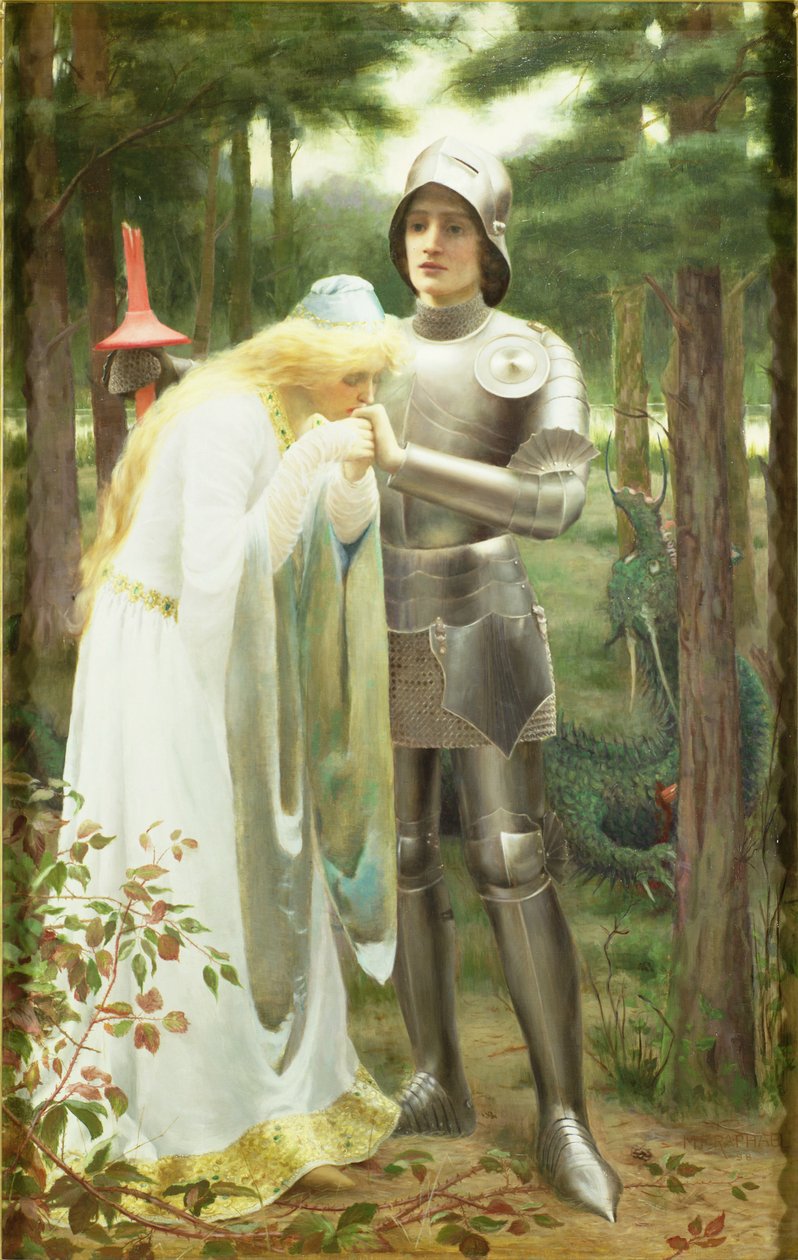 Britomart och Amoret av Mary F. Raphael