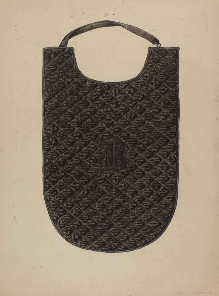 Quiltat bröstskydd, ca. 1940. av Mary Fitzgerald