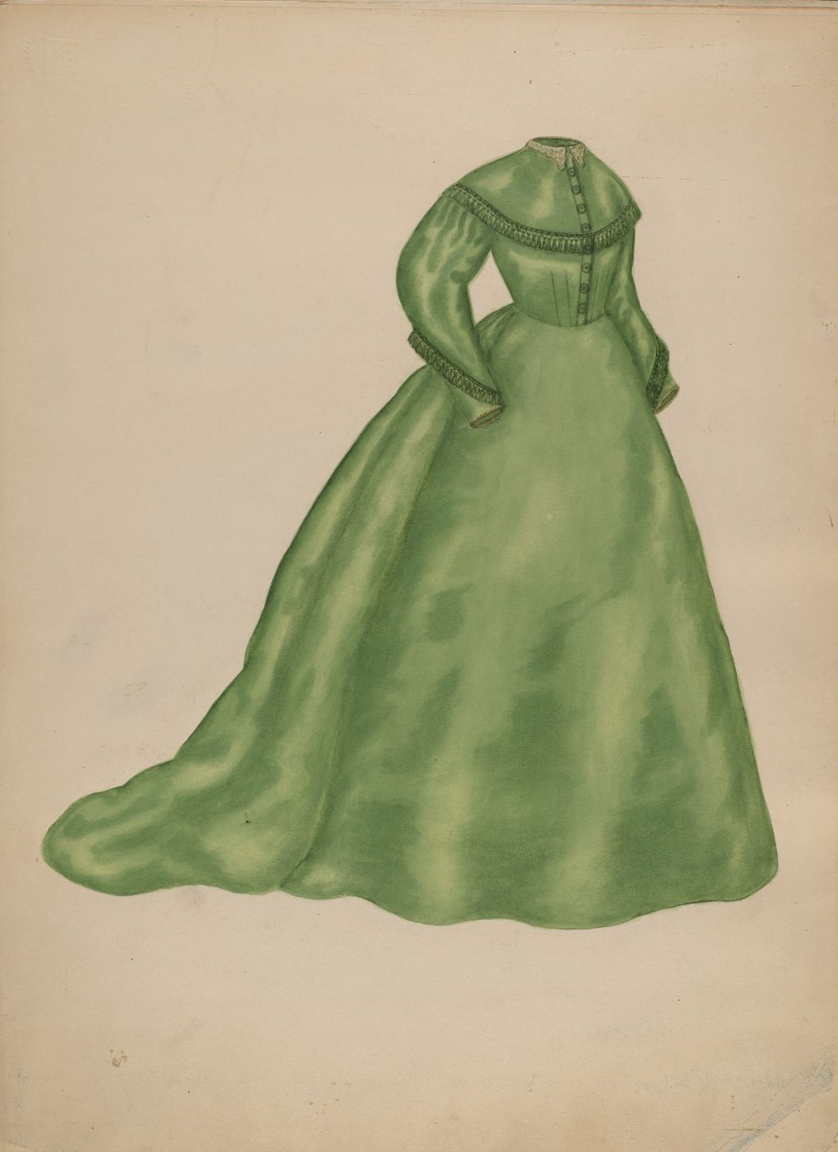 Bröllopsklänning, c. 1940. av Mary Fitzgerald