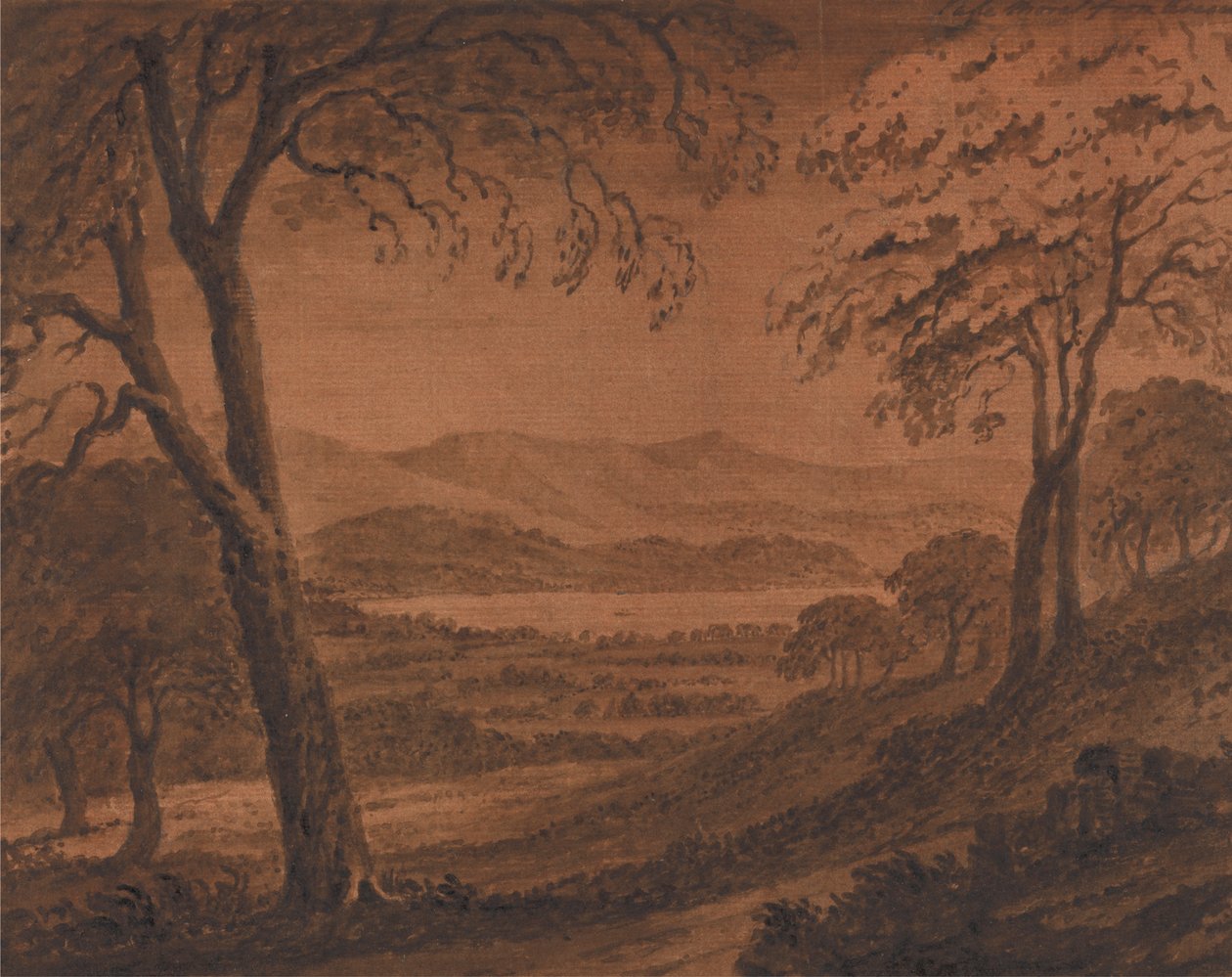 Lake Morat från Avenches av Mary Harcourt