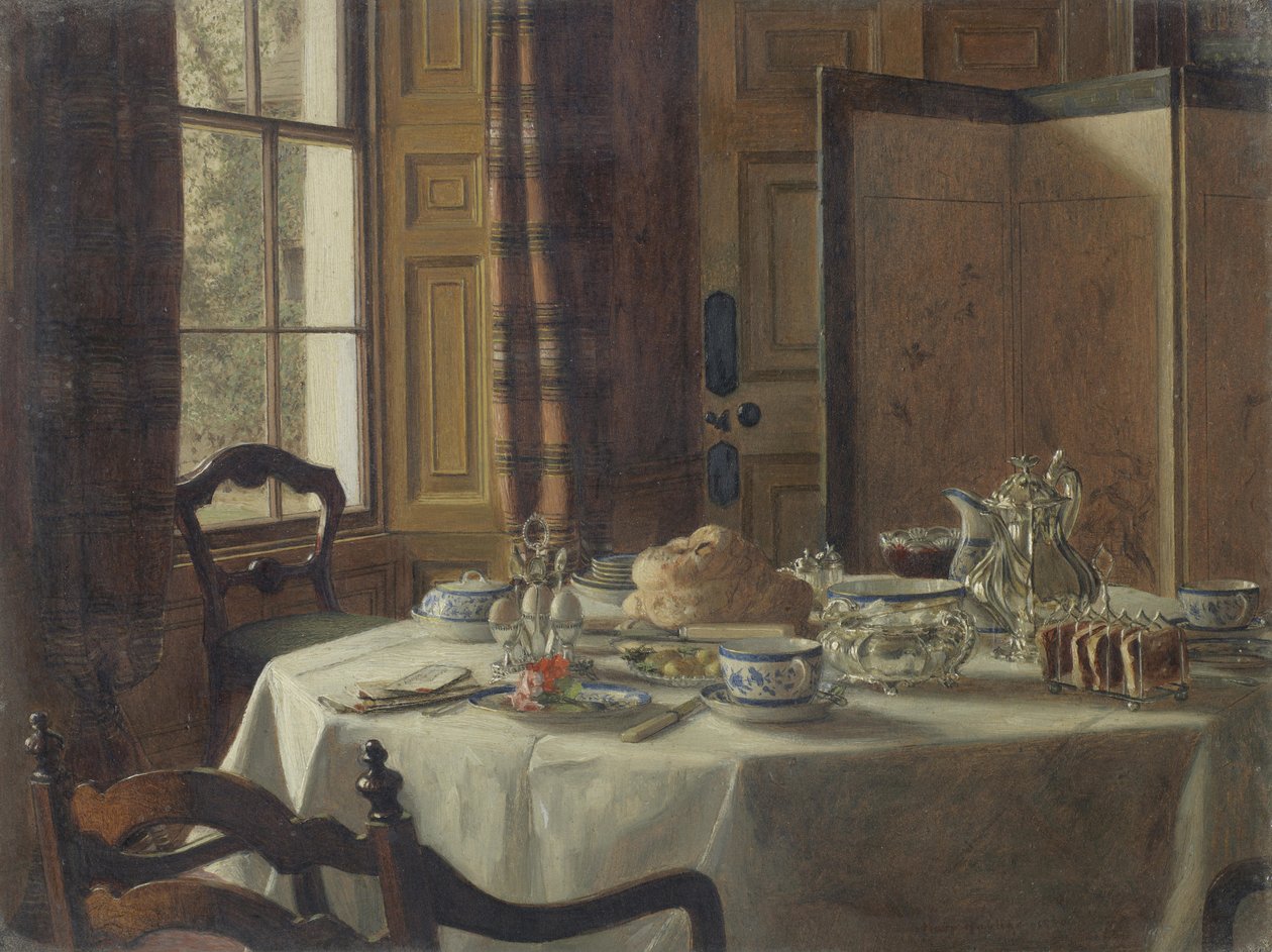 Frukost, 1880. av Mary Hayllar