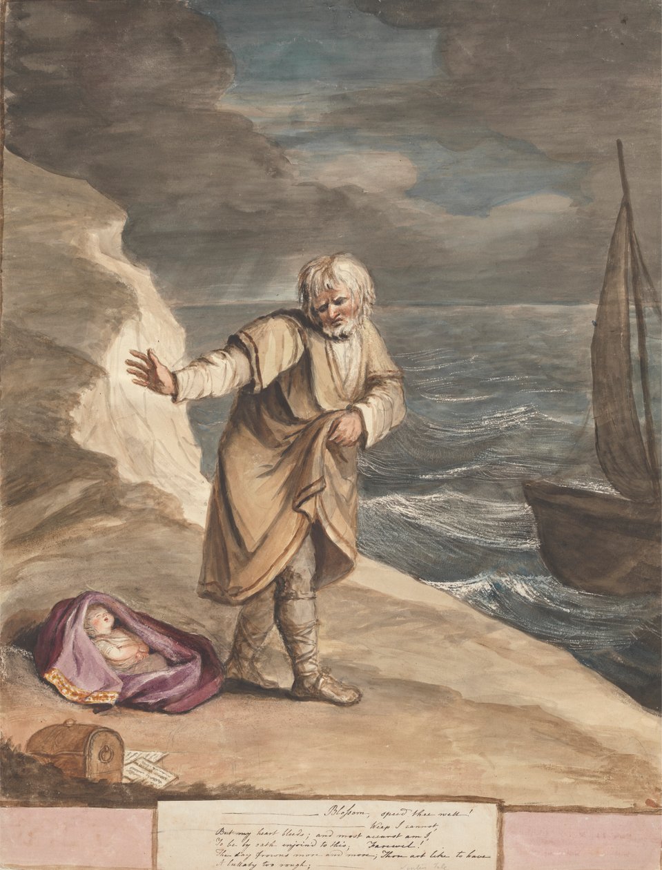 Antigonus bortskaffande av Perdita av Mary Hoare