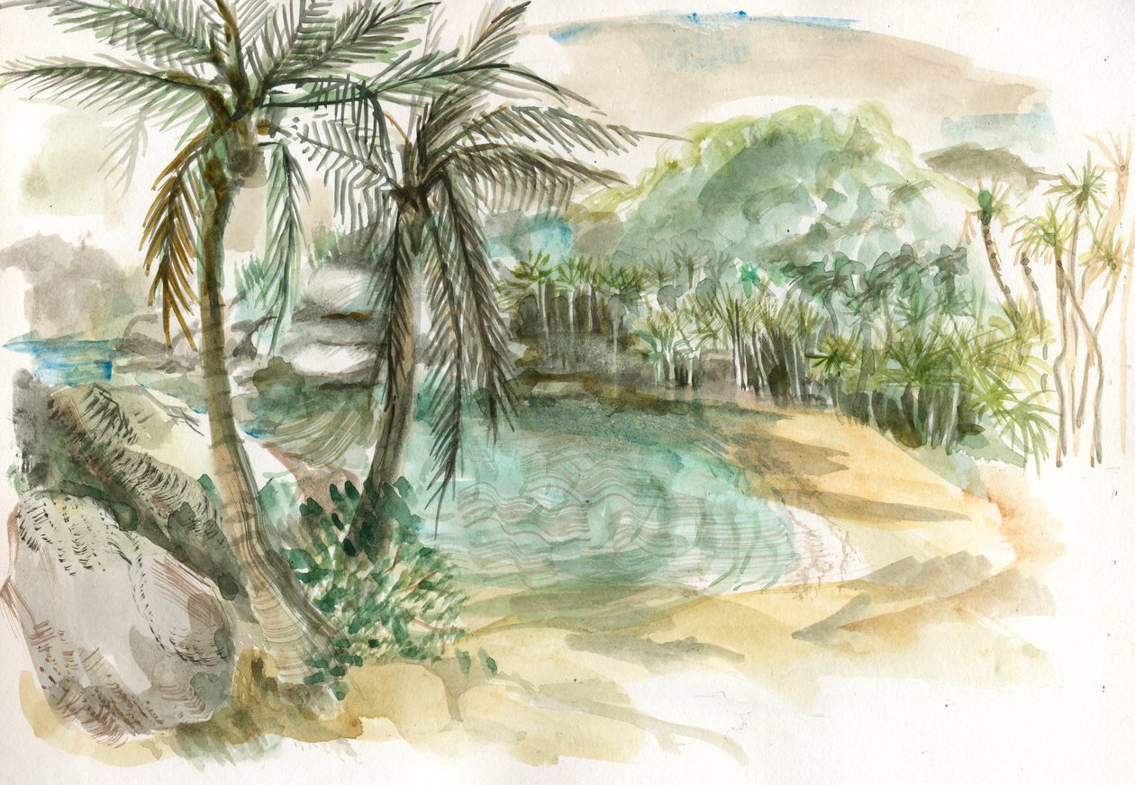 Beach, Tayrona, Colombia av Mary Kuper
