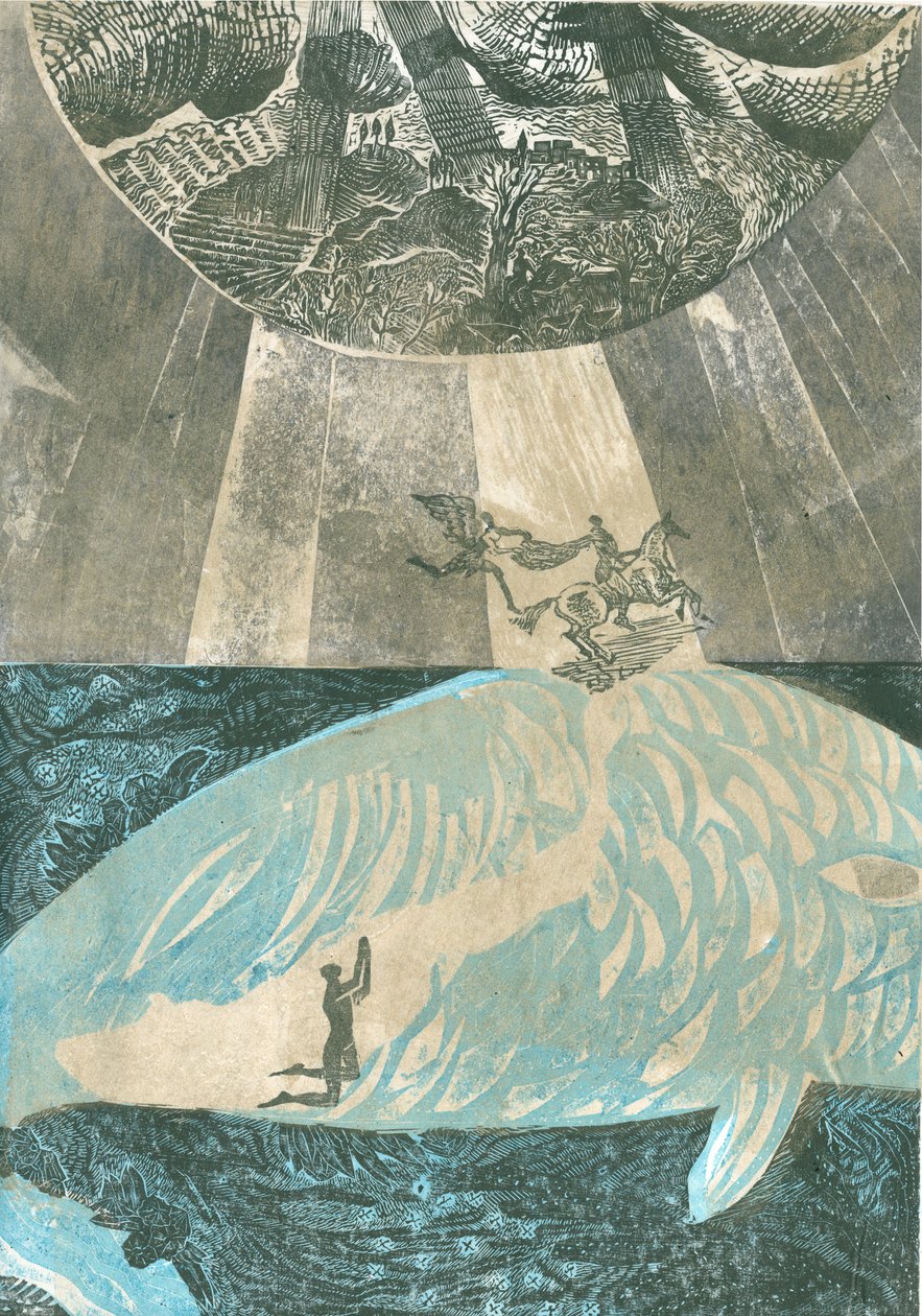 Talisman: Inside the body of the beast, 2015 (vinylgravyr och kollagraf) av Mary Kuper