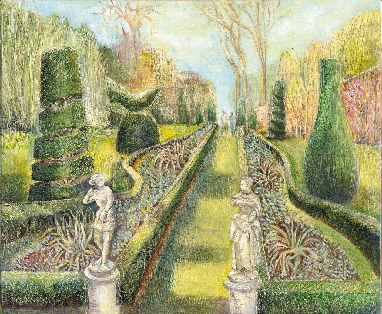 The Long Garden, Cliveden, Statyer, 2002 av Mary Kuper