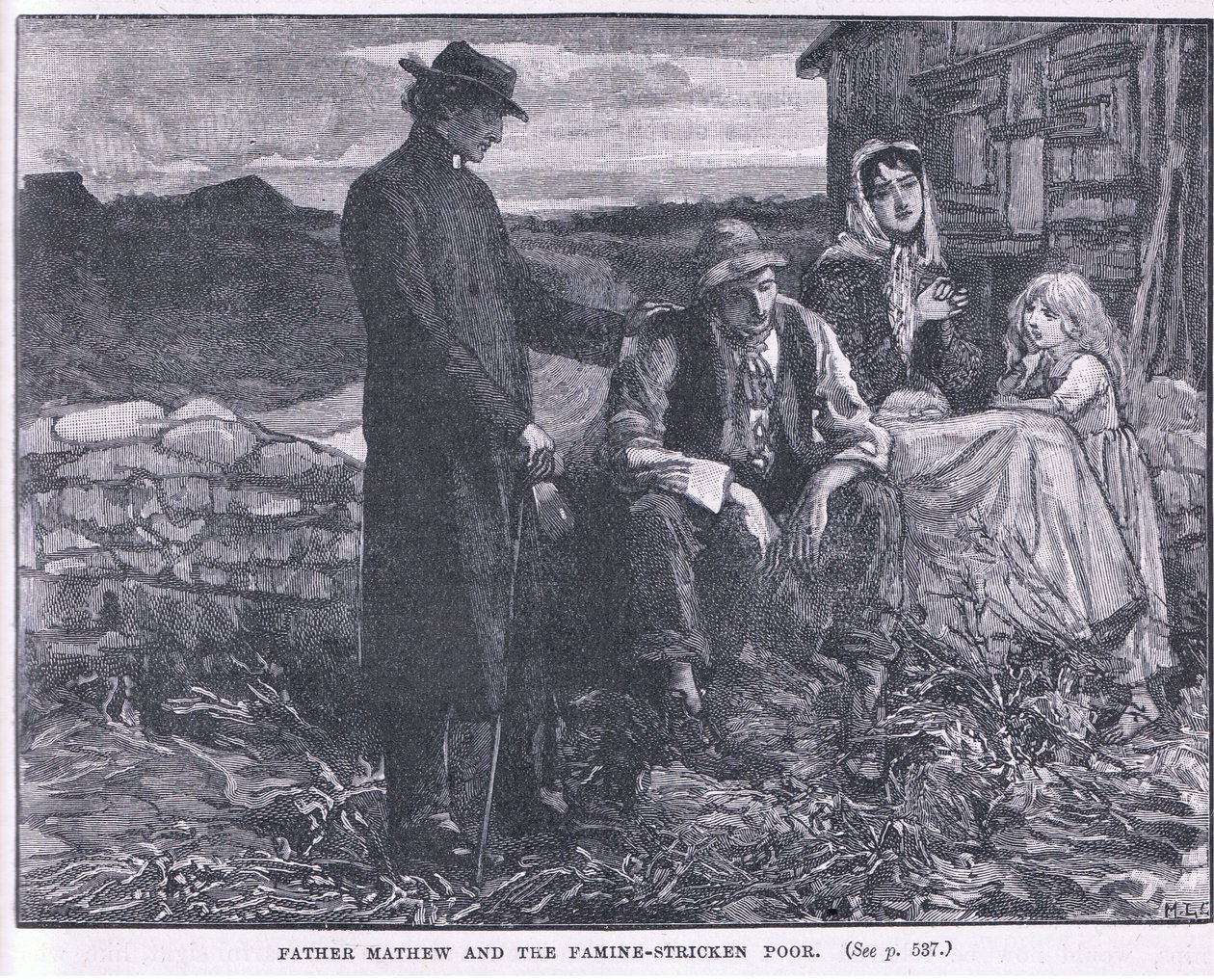 Fader Matthew och den svält drabbade fattiga 1845 e.Kr av Mary L. Gow