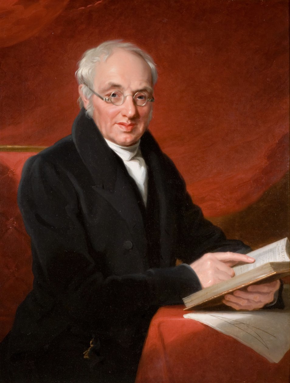 Porträtt av Thomas Wright Hill, 1831. av Mary Martha Pearson