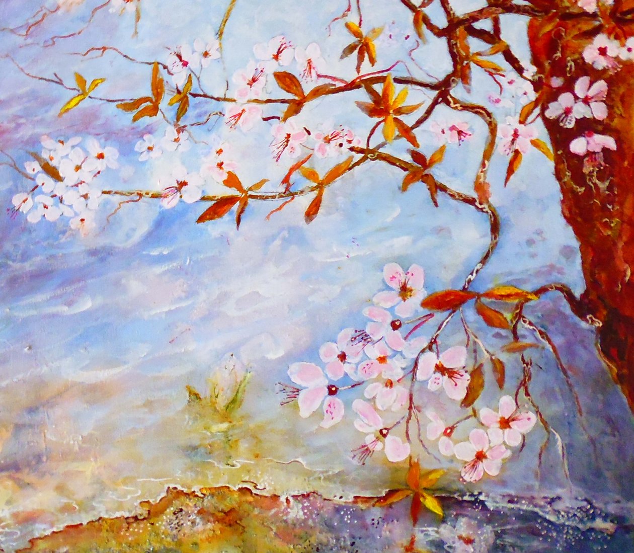 blommar vid vattnet av Mary Smith