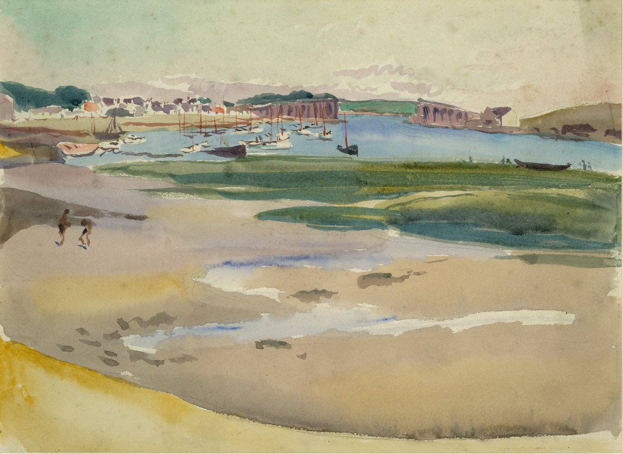 The Estuary, c.1930 (akvarell på papper) av Mary Sophia Ludlow
