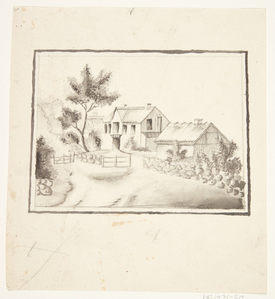 Landsbygdsbebyggelse av Mary Sophie Clarck