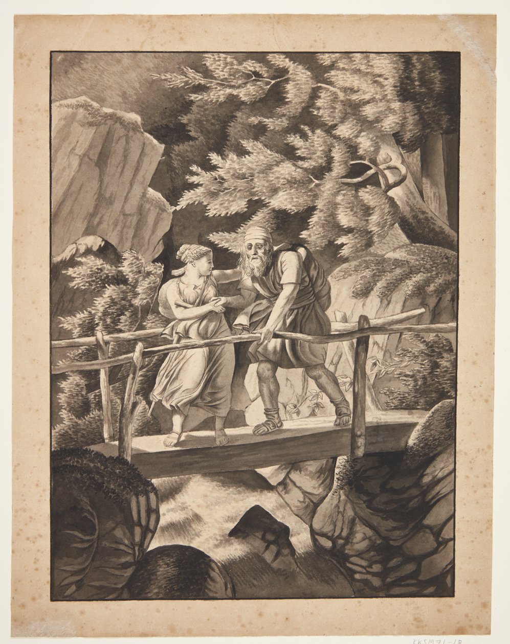Ossian-motiv (?) av Mary Sophie Clarck