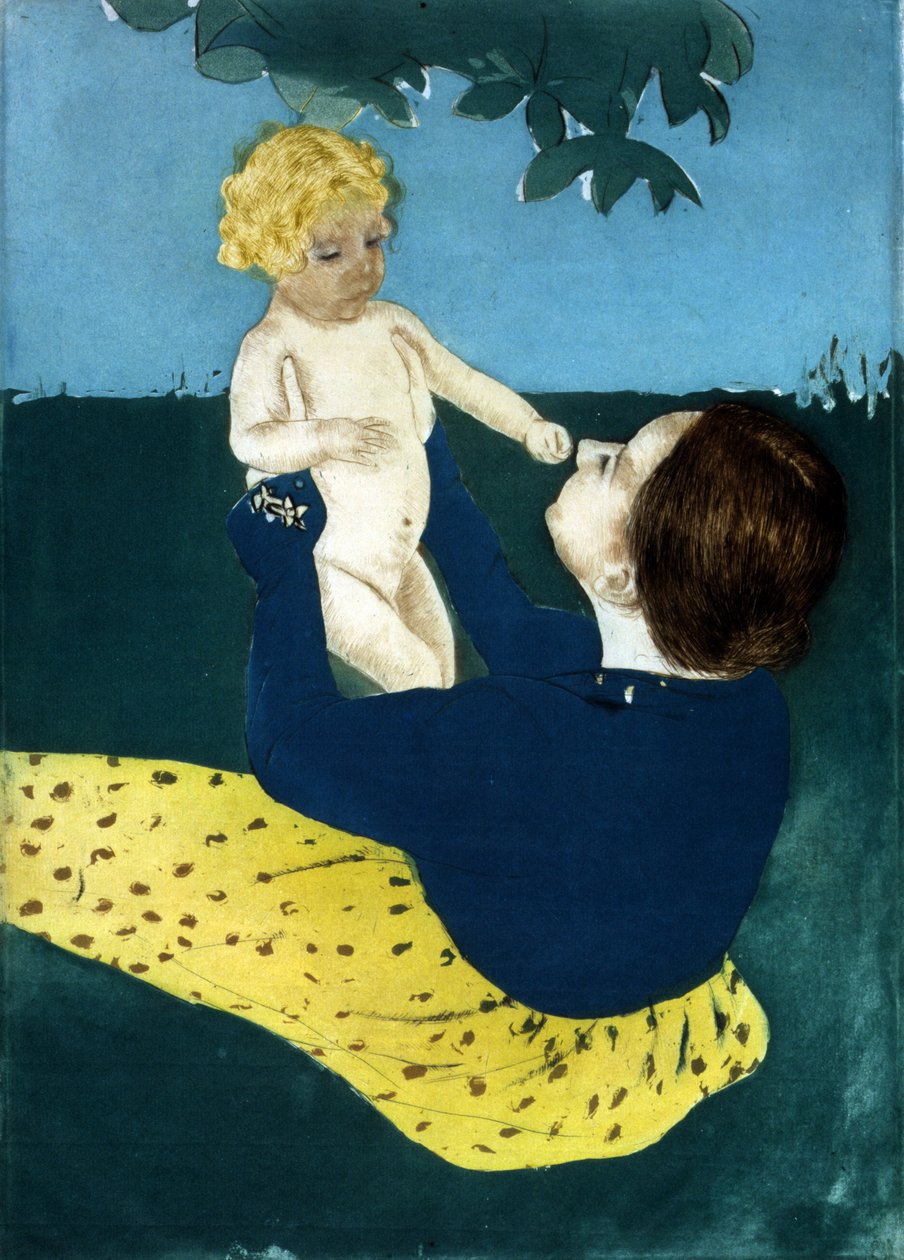 Under hästkastanjeträdet 1898 Mary Cassatt av Mary Stevenson Cassatt