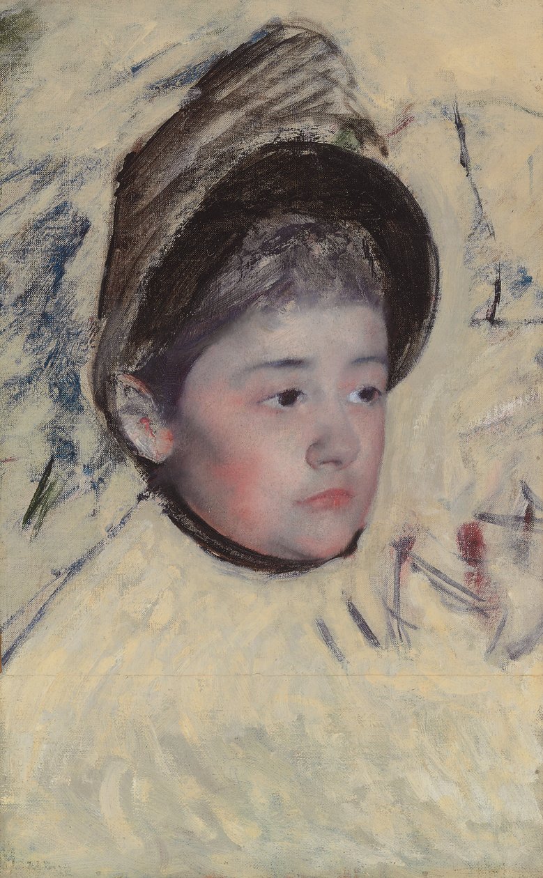 Kvinna som bär motorhuv, ca 1889 av Mary Cassatt
