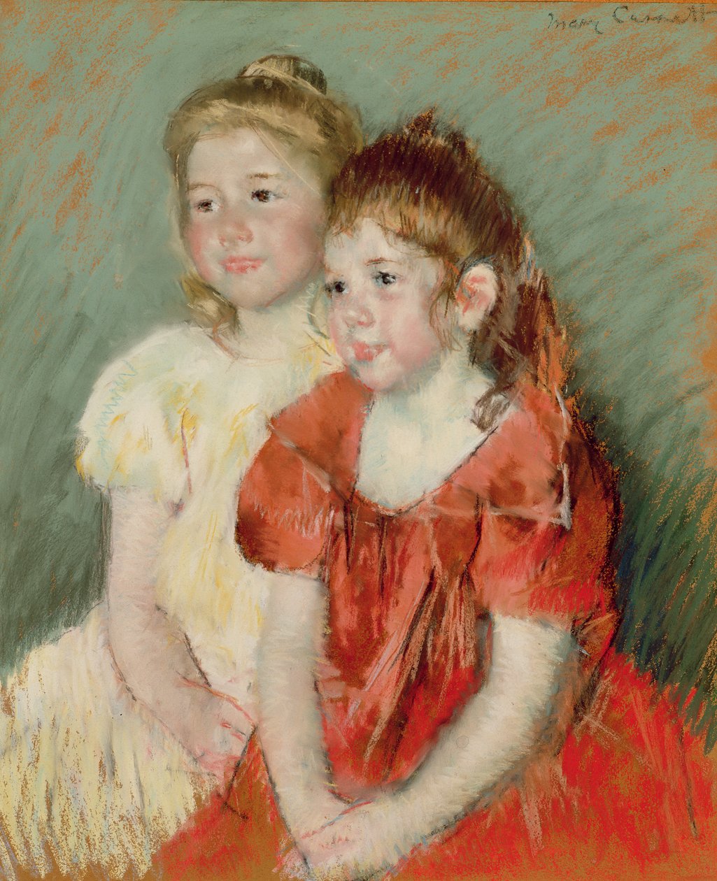 Unga flickor, ca 1900 (pastell på papper) av Mary Stevenson Cassatt
