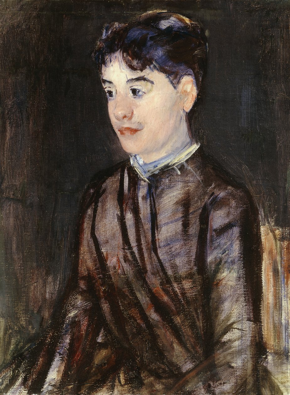 Ung kvinna i svart, av Mary Cassatt