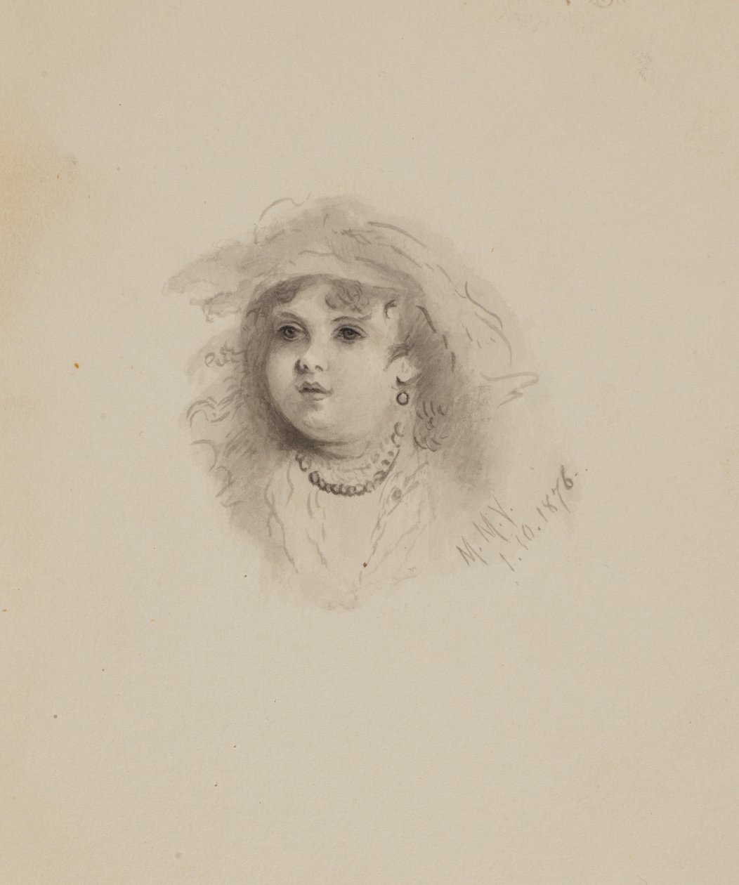 Utan titel (Huvud av ett barn) av Mary Vaux Walcott