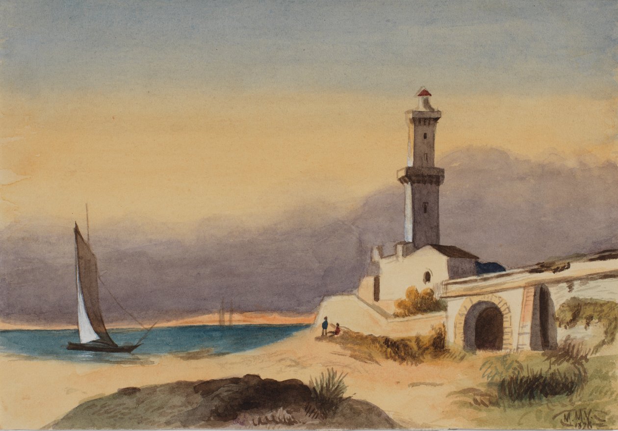 Utan titel landskap, 1876. av Mary Vaux Walcott