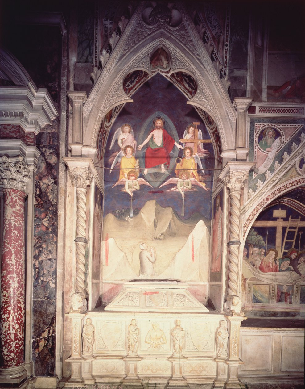 Last Judgement from the Bardi av Vernio Chapel (färsk) av Maso di Banco Giottino