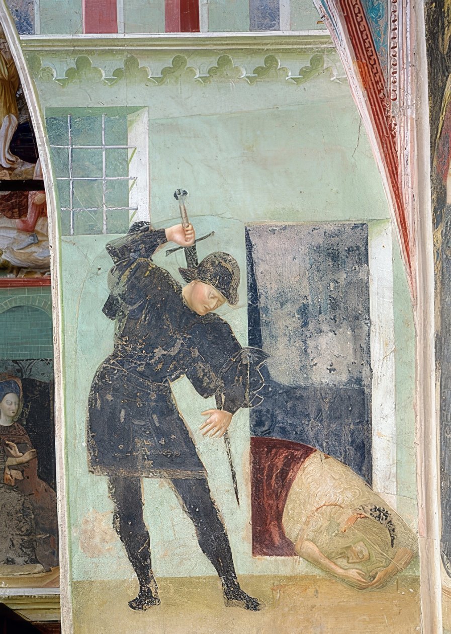 Halshuggningen av Johannes Döparen. 1435 av Tommaso Masolino da Panicale