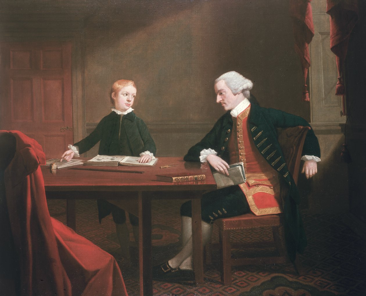 Samuel Smith och hans son William, ca 1770 av Mason Chamberlin