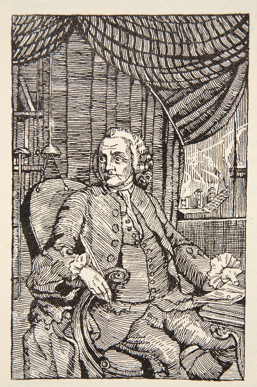Franklin, kopia av Boris Mestchersky (d.1957) illustration från 