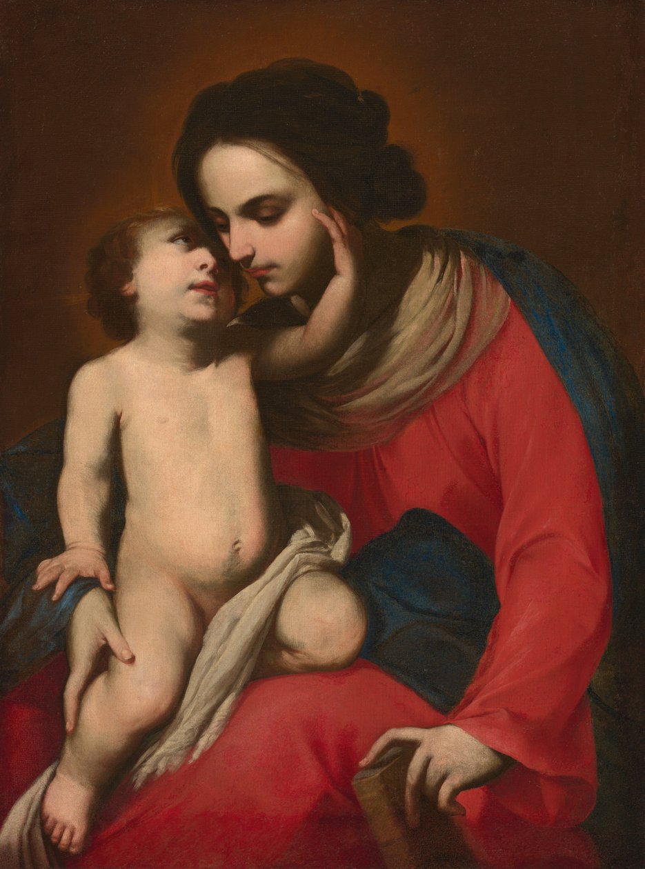 Madonna med barn av Massimo Stanzione