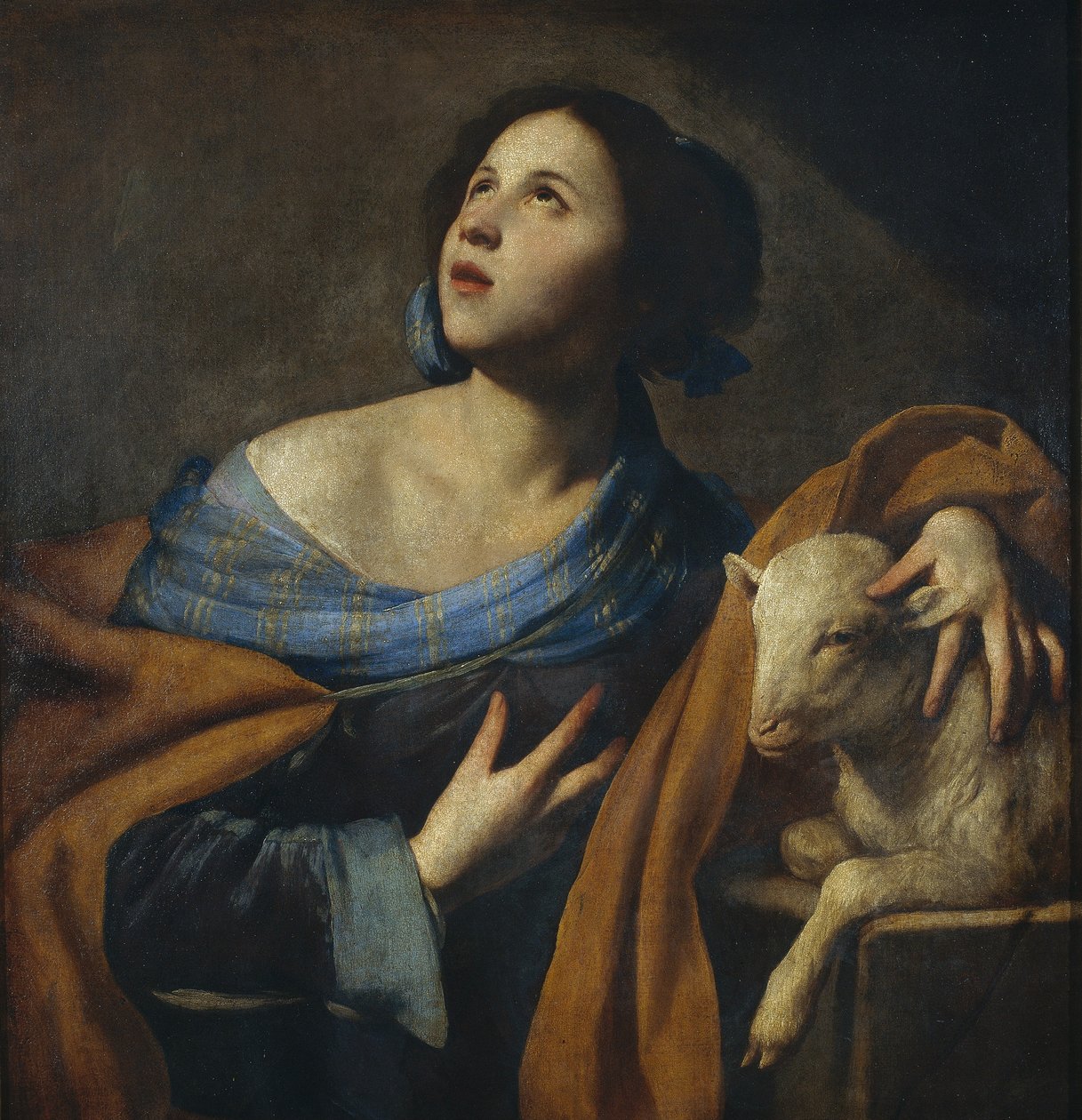 Saint Agnes av Massimo Stanzione