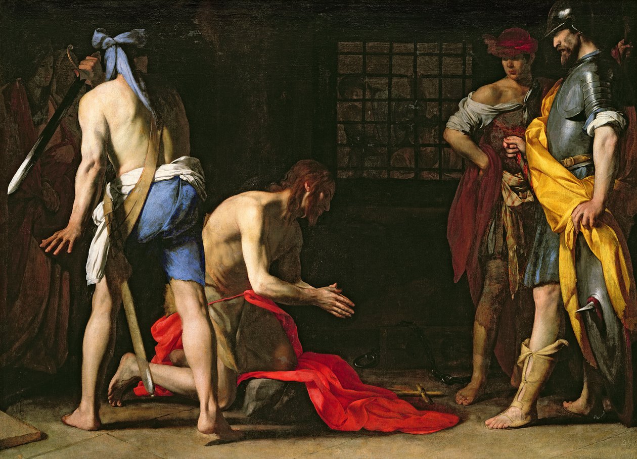 Halshuggningen av Johannes Döparen, 1634 av Massimo Stanzione