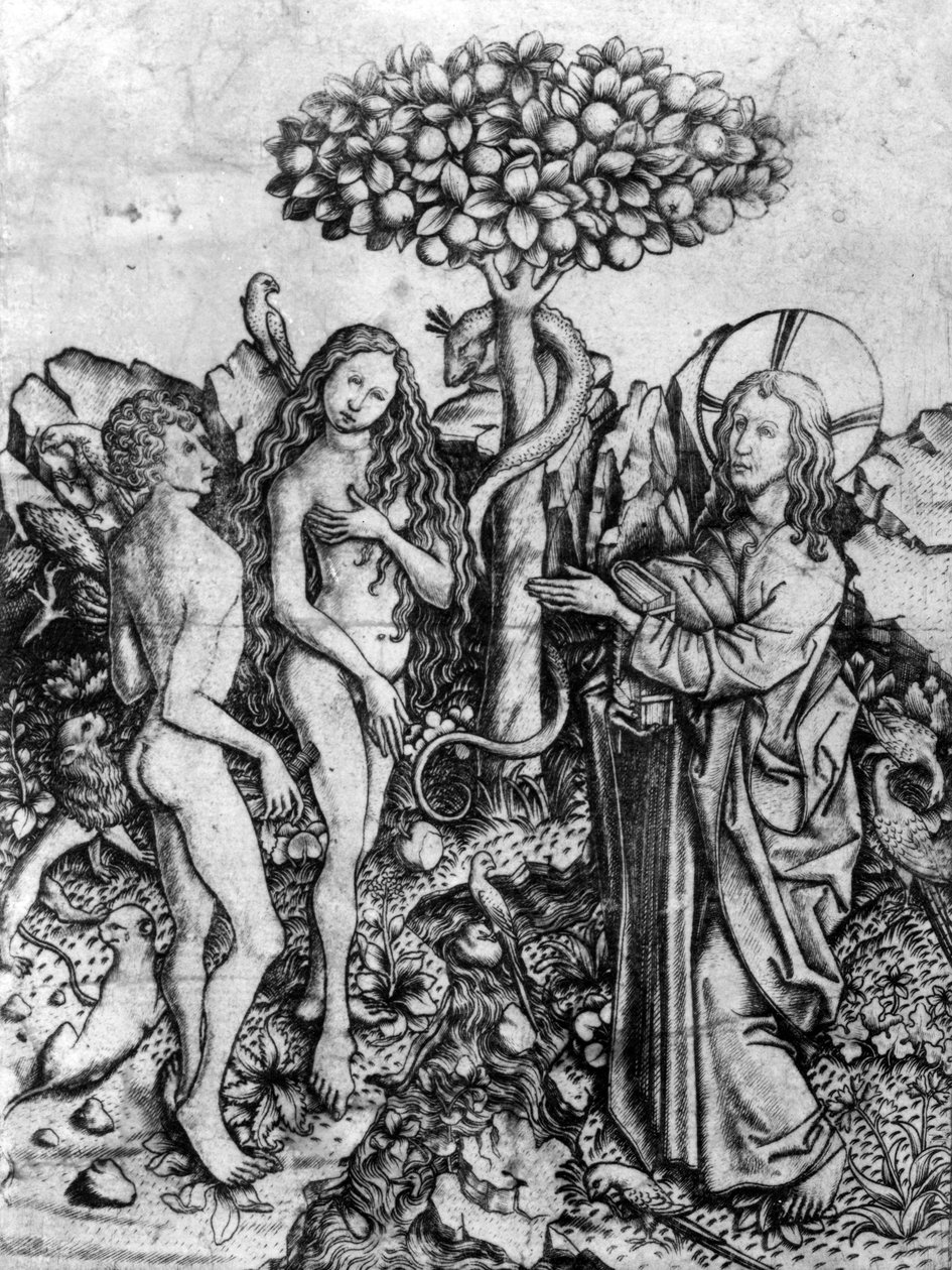 Mänsklighetens fall, ca 1450-67 av Master E. S.