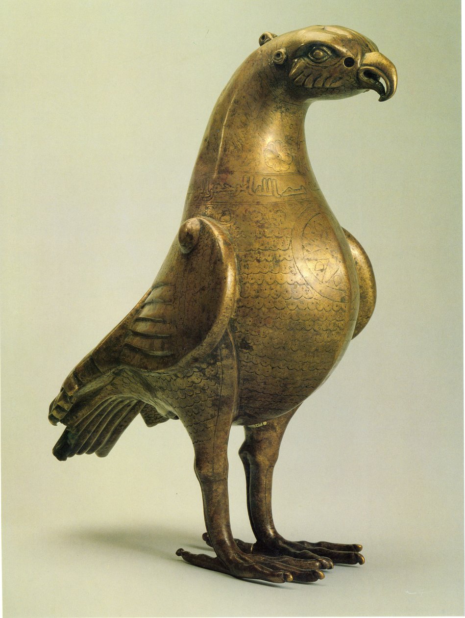 Aquamanile i form av en örn, ca 800 (brons med inläggningar av silver och koppar) av Master Suleiman