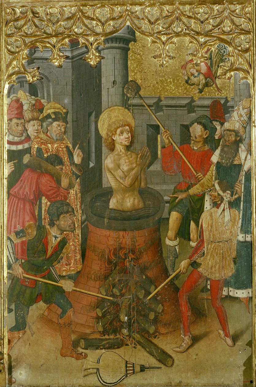 Martyrdom of Saint John the Evangelist av Master of Aiguatèbia