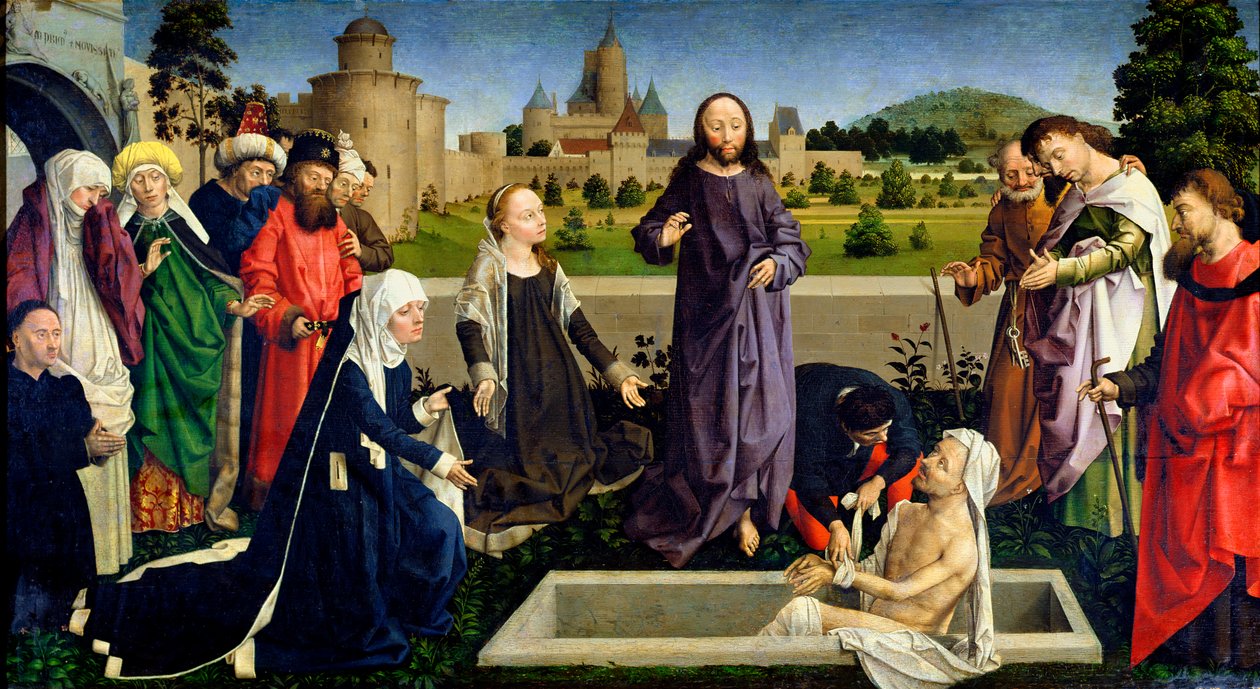 Lazarus uppståndelse av Coëtivy Master