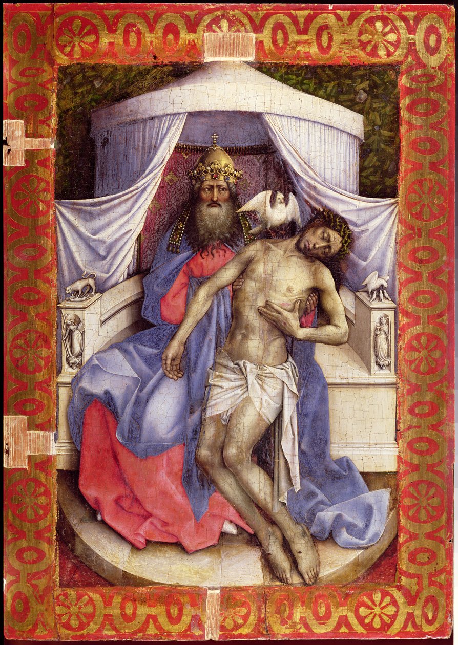 Mourning Trinity (Guds tron) av Master of Flémalle